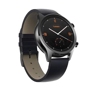 (Renewed) TicWatch C2, Wear OS by Google Classic smartwatch, IP68 Sweat and Waterproof, Google Pay, Compatible with iPhone and Android- Onyx (Black)