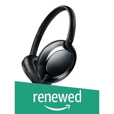 (Renewed) Philips Flite SHL4805DC/00 Headphones (Black) Over-Ear Headphones