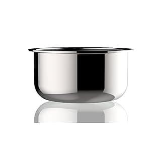 Stahl Triply Stainless Steel Artisan Tope with Lid, 4520, 20cm, 2.9-Liters, 1-Piece, Silver