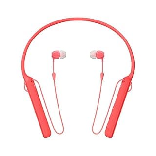 (Renewed) Sony WI-C400 Wireless Behind-Neck in Ear Headphone (Red)