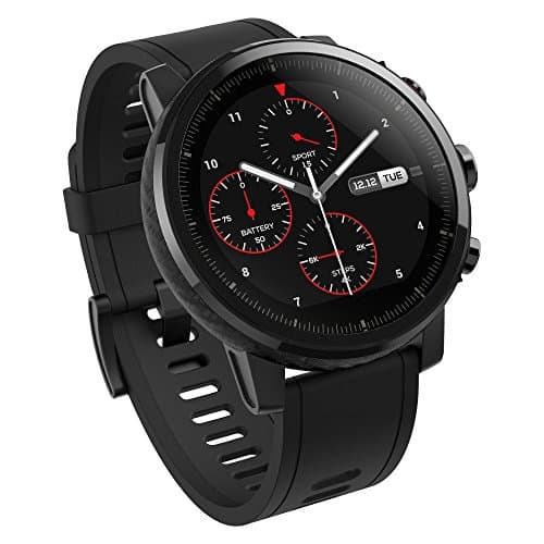 Amazfit Stratos Multisport Smartwatch with VO2max, All-day Heart Rate and Activity Tracking, GPS, Water Resistance, US Service and Warranty (A1619, Bl