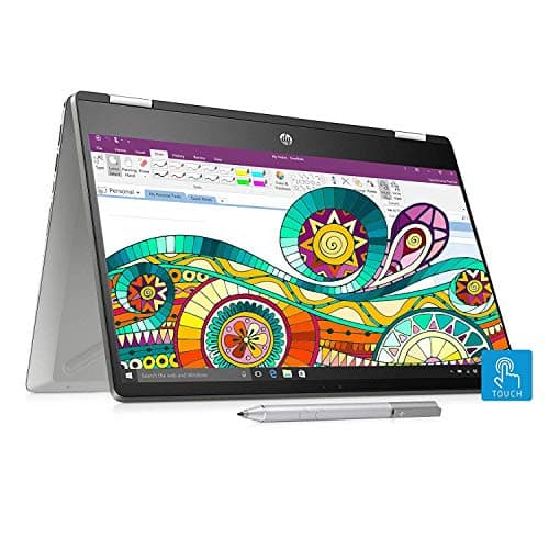 (Renewed) HP Pavilion x360 dh0043TX 2019 14-inch Laptop (8th Gen i5-8265U/8GB/1TB HDD + 256GB SSD/Windows 10 Home/2GB Graphics), Natural Silver