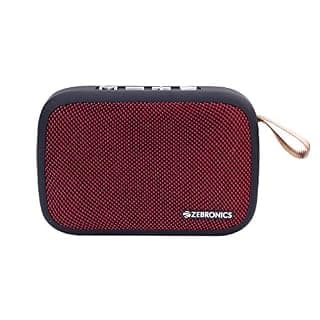 Zebronics Delight Portable Wireless Bluetooth Speaker - Red