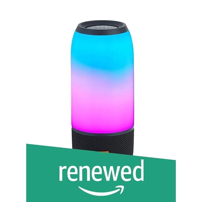 (Renewed) JBL Pulse 3 Wireless Portable Speaker with 360 0 Lightshow (Black)
