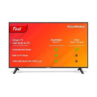 CloudWalker 109cm (43 Inches) Full HD Smart LED TV Cloud TV 43SFX3 (Black)