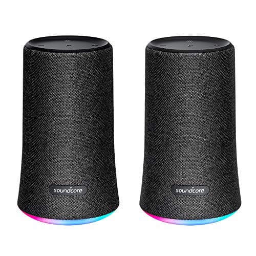 Soundcore Motion Q Portable Bluetooth Speaker, 360° Speaker (Black) with Dual 8W Drivers for Louder All-Around Sound, and IPX7 Waterproof for Outdoor