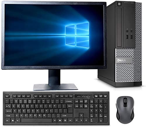 (Renewed) Dell Optiplex Dell Optiplex 3020 17-inch (43.18 cm) Desktop ( Core i3-4160 8 GB 500GB HDD Windows 10 Pro MS Office), Black