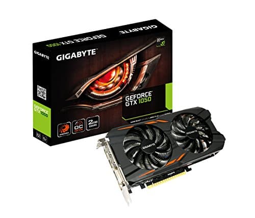 Gigabyte Geforce GTX 1050 2GB Windforce Graphic Card (GV-N1050WF2OC-2GD)