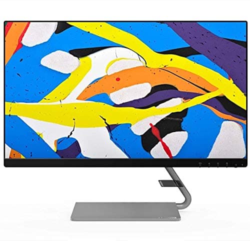 (Renewed) Lenovo 24-inch FHD Monitor with 75Hz, 4ms, HDMI, VGA, AMD FreeSync, Built in Speaker - Q24i-10 (Black)