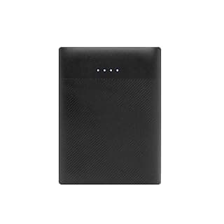 Portronics Indo 10S POR-658, 10,000 mAh Li-Polymer Power Bank with 2A Dual Inputs Type C & USB and 2A Dual USB Outputs, 180 Grams only, Pocket Sized, for All Android & iOS Devices (Black)