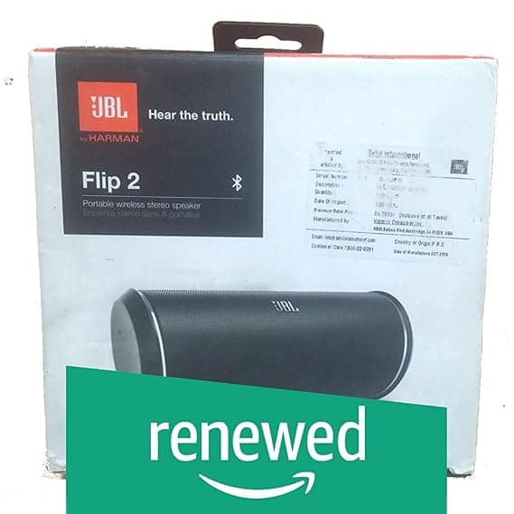 (Renewed) JBL FLIP-2 Portable Wireless Bluetooth Speaker (UnBox - See The Product Pictures) Speakers