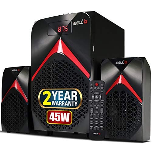 iBELL R223 2.1 45-Watt Home Theatre Speaker System with,Bluetooth,FM Radio & Remote