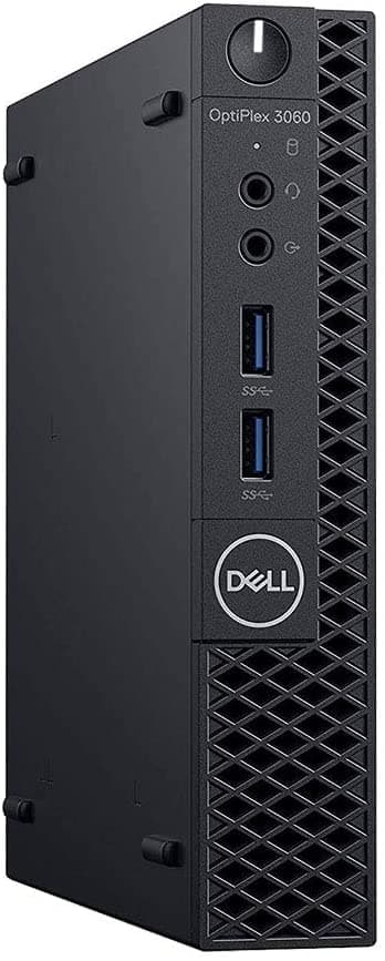 (Renewed) DELL OPTIPLEX 3060 Tiny Desktop (Core I3 8th gen 2.5ghz, 8 GB RAM, 1 TB HDD, Win 11 (Upgraded), MS Office/ Intel HD Graphics/, USB 3.0, Ethernet,VGA), Black