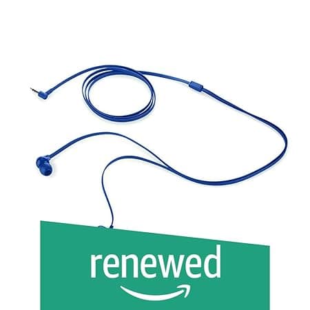 (Renewed) HP 1KF55AA in-Ear Headphone with Noise Isolation Earbuds (Blue) In-Ear