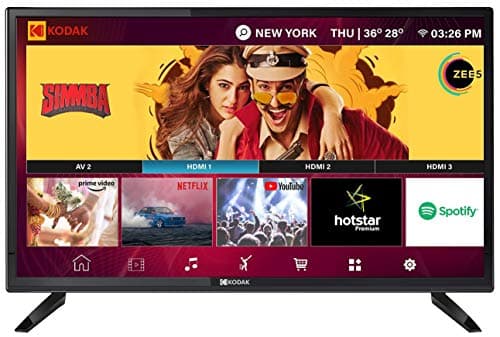 Kodak 80 cm (32 inches) HD Ready LED Smart TV 32HDXSMART Pro (Black) (2019 Model)