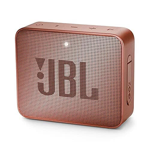 JBL Go 2, Wireless Portable Bluetooth Speaker with Mic, JBL Signature Sound, Vibrant Color Options with IPX7 Waterproof & AUX (Cinnamon)