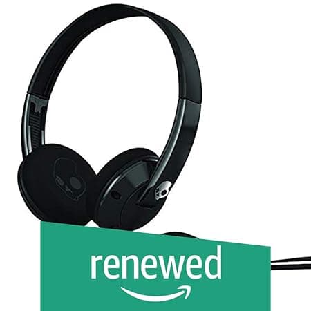 (Renewed) Skullcandy Uprock S5URFZ-033 Supreme Sound On-Ear Headphone (Black) On-Ear Headphones