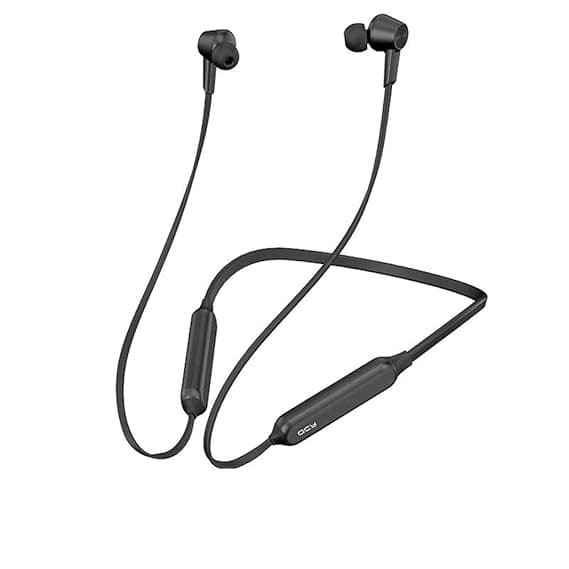 QCY L2 with ANG(Active Noise Cancellation) Magnetic Bluetooth Headphones with Mic Wireless Earphones Sport IPX4 Headphone Neckband Headset for Phones