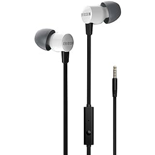 Evidson Vibe Wired in Ear Earphone with Mic (White)