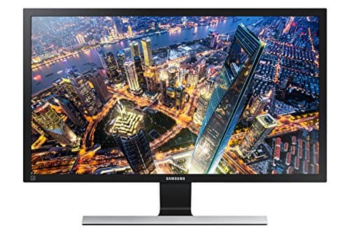 (Renewed) Samsung 28 inch (70.8 cm) LED Backlit Computer Monitor - Ultra HD, TN Panel with HDMI, DP and Audio Ports - LU28E590DS/XL (Black & Silve