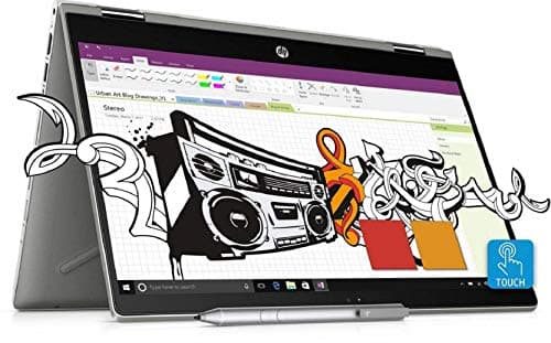 HP Pavilion x360 14-cd0050TX Convertible(8th Gen i3-8130U/4GB DDR4/1TB+8GB SSHD/NVIDIA 2GB Graphics/Win 10/FP Reader/MS Office H&S 2016) Natural S
