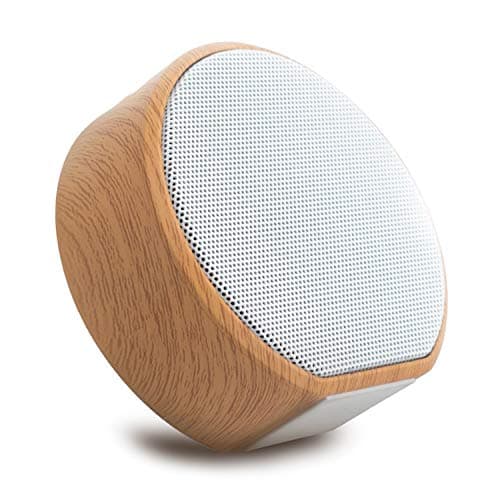 Clavier Wireless Bluetooth Speaker, Portable V4.2+EDR Stereo Speakers with Loud HD Audio and Bass, Built-in Mic, USB, Micro SD Card, AUX, Wood Grain