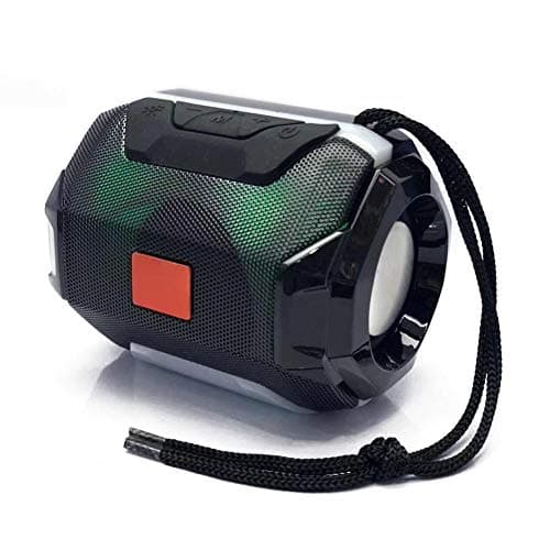 Aufers Portable Bluetooth Speaker A005 5w with Fm, Aux, USB and Flashing Multi Color LED Disco Light Speaker Mod Compatible with Laptop, Mobile, Table