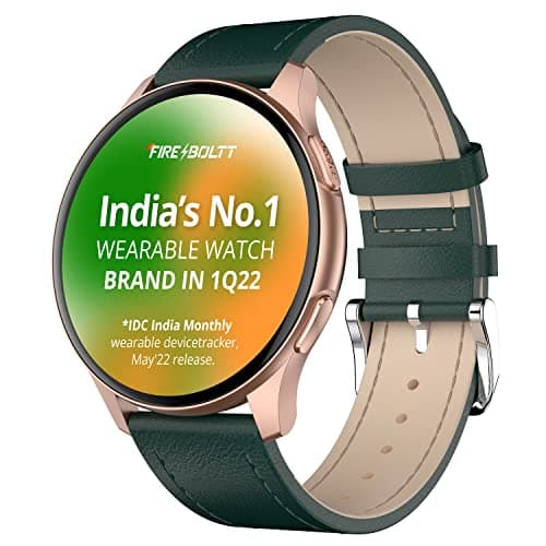 (Renewed) Fire-Boltt INVINCIBLE 1.39 inches AMOLED 454x454 Bluetooth Calling Smartwatch ALWAYS ON, 100 Sports Modes, 100 Inbuilt Watch Faces & 8GB (Green L)