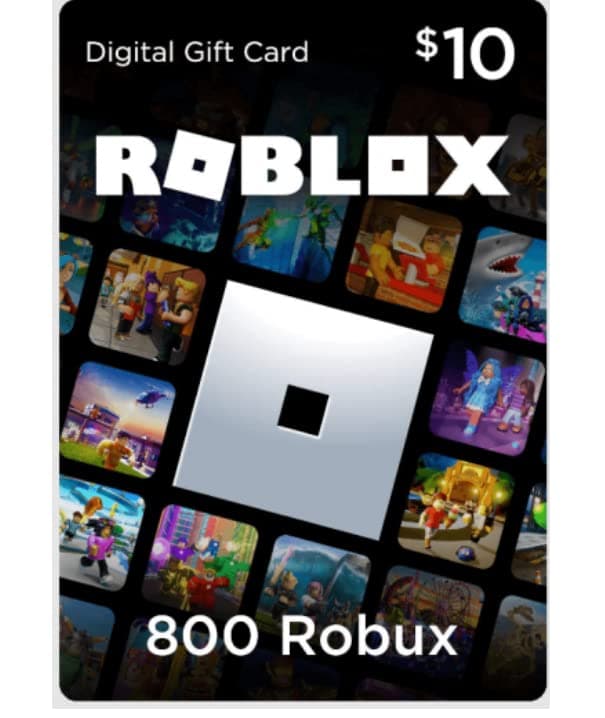 Roblox Gift Card Code - 800 Robux Or $10 Roblox Credit (Code Only)