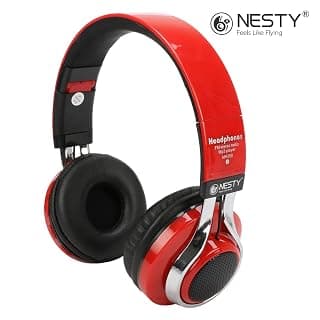 Nesty MH250 Bluetooth Headphone V3.0+EDR Deep Bass with Noise Cancelling Microphone (Red)