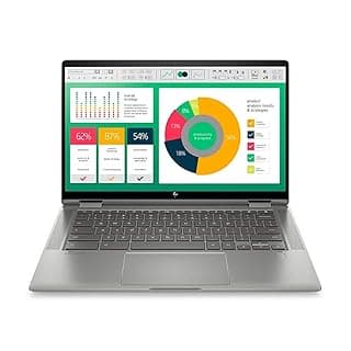 (Renewed) HP Chromebook x360 14c-ca0005TU 14-inch Laptop (10th Gen i3-10110U/8GB/128GB SSD/Chrome OS/Integrated Graphics), Mineral Silver