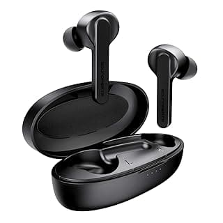 SoundPEATS TrueCapsule TWS Wireless Ear-Buds, Upto 24 Hours Total Playtime, IPX5 Water & Sweat Resistant, Soft Touch Controls, Built-in Volume Controls, Immersive HD Sound, Secure-Sports Fit