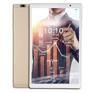 iBall iTAB BizniZ Tablet (10.1 inch, 32GB, Wi-Fi + 4G LTE + Voice Calling | Expandable Memory Up to 256GB), Champagne Gold