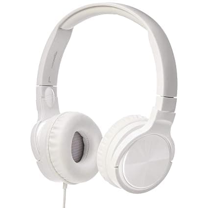 AmazonBasics Lightweight On-Ear Headphones - White On-Ear