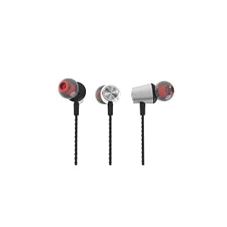 Debock E19 Heavy Bass Metal Wired in-Ear Headphone/Earphones with Mic L-Shape Gold Plated