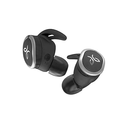 Jaybird RUN True Wireless Headphones, Sweat-Proof and Water Resistant, Custom Sound, 12 Hours In Your Pocket, Music + Calls (Jet) Bluetooth Headsets