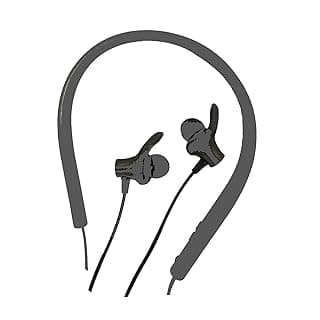 Corseca Nek Plus Bluetooth Wireless Earphone with Immersive Stereo Sound Long Battery Life with Mic (Grey)