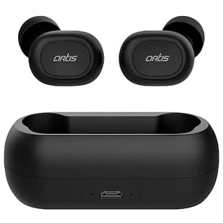 Artis BE810M True Wireless Bluetooth Stereo Earphones with Charging Case, Compatible with Android & iOS (Black)