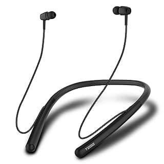 TAGG BassBuds Bluetooth Neckband Earphone|| 24 Hours of Playtime Monstrous Battery|| Ultra Deep Bass|| IPX5 Water Resistant || Built-in Mic || Bluetooth v5.0 || Ergonomic Design||Black