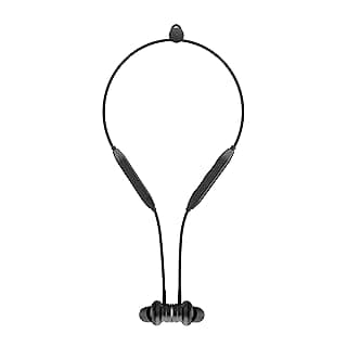 GIZMORE MN204 in Ear Wireless Bluetooth Neckband with Magnetic Earbuds, IPX4 Water Resistant Sports Earphones, Built-in Mic (Black)
