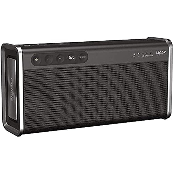 Creative iRoar Go Intelligent Splash-Proof Portable Bluetooth Speaker with SuperWide Technology(Black) Speakers