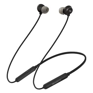 Amkette Urban X6 Bluetooth Headphones with in-line Mic Controls, Voice Assistant, 12 Hours of Playback, IPX5 Sweatproof and Magnetic Earbuds (Black)