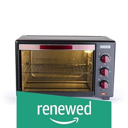 (Renewed) Usha 35L (OTGW 3635RC) Oven Toaster Grill (Wine & Matte Black) Oven Toaster Grills