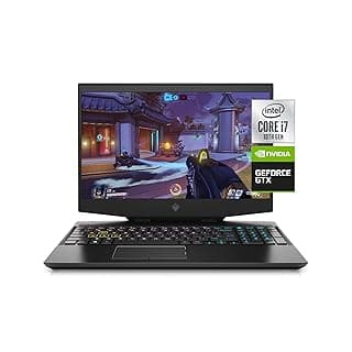HP OMEN 15 Gaming Laptop, NVIDIA GeForce GTX 1660 Ti, Intel Core i7-10750H, 8 GB DDR4 RAM, 512 GB PCIe NVMe SSD, 15.6" Full HD, Windows 10 Home, RGB Keyboard (15-dh1020nr, 2020 Model)