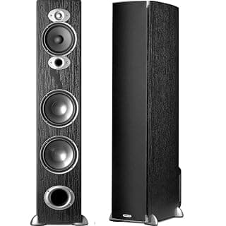 Polk Audio RTi A7 Tower 3-Way, 300W, 89 dB, 8 Ohm Speakers Pair (Black)