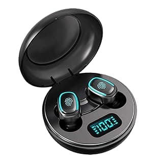 TAGG Liberty Truly Wireless Earbuds - IPX5 Water Resistant || Built-in Mic || Bluetooth v5.0 || Ergonomic Design || Upto 30 Hours of Extended Playtime - Black