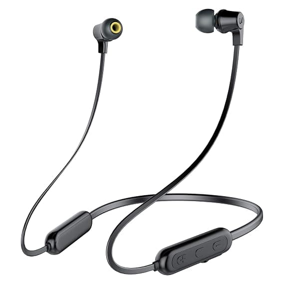 (Renewed) Infinity(JBL) Glide N100 Ultra Lightweight in-Ear Wireless Neckband with Dual EQ, Deep Bass and IPX5 Sweatproof (Charcoal Black) In-Ear