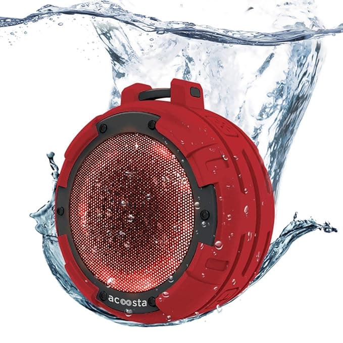 ACOOSTA BOLD 820, IPX8 100% Waterproof, Portable Wireless Bluetooth Speaker (5 watt) with Loud Bass, 4 Colorful LED Light Modes, Shockproof & Dust