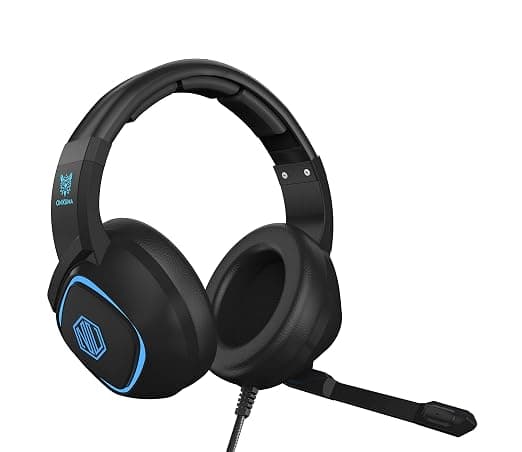 Nu Republic Dread Wired Gaming Headphones with LED Light and Superior Noise-Cancelling Mic (Black) Headsets