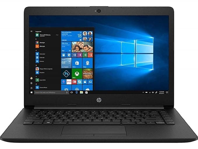 HP 14 cy0004AU 14-inch Laptop (A6-9225 Dual-Core/4GB/256GB SSD/Windows 10 Home/AMD Radeon R4 Graphics), Jet Black Laptops